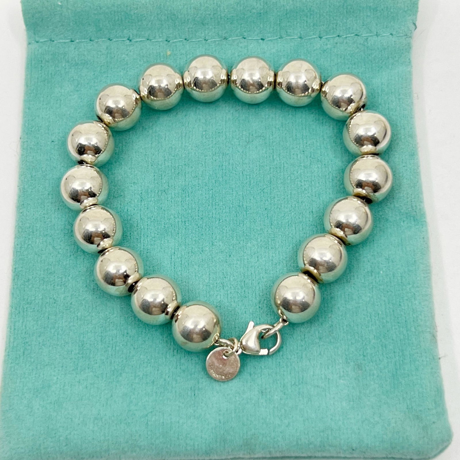 Return to Tiffany® Wrap Bead Bracelet in Silver with Pearls and a Diamond,  Small | Tiffany & Co.