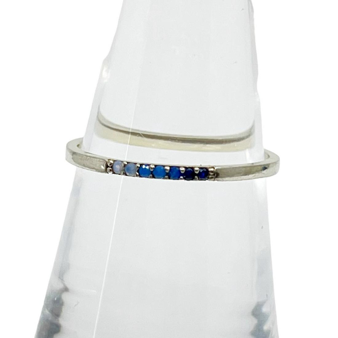 Gold Vermeil Sterling silver sapphire band (1 of 2)