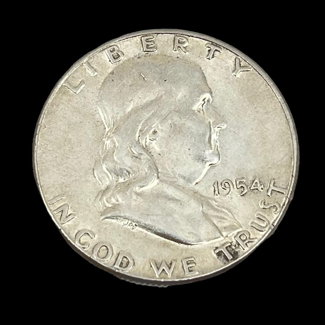 1954 BENJAMIN FRANKLIN SILVER HALF DOLLAR (1 of 2)