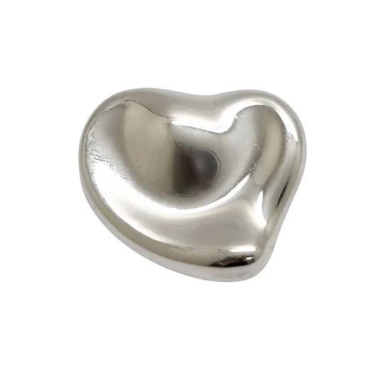 Tiffany & Co Elsa Peretti sterling silver puffy heart brooch (1 of 6)