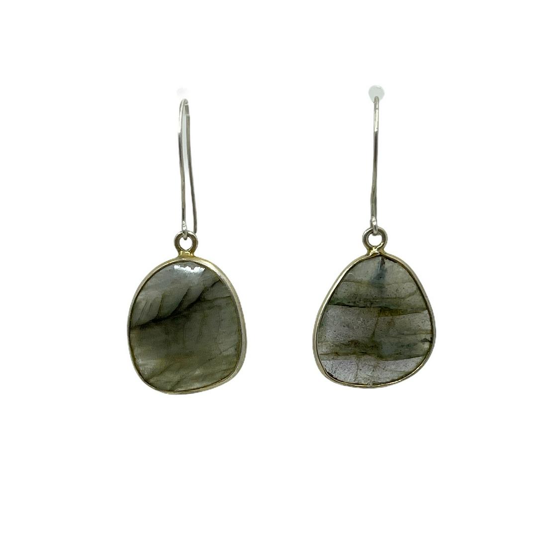 sterling silver labradorite earrings (1 of 2)