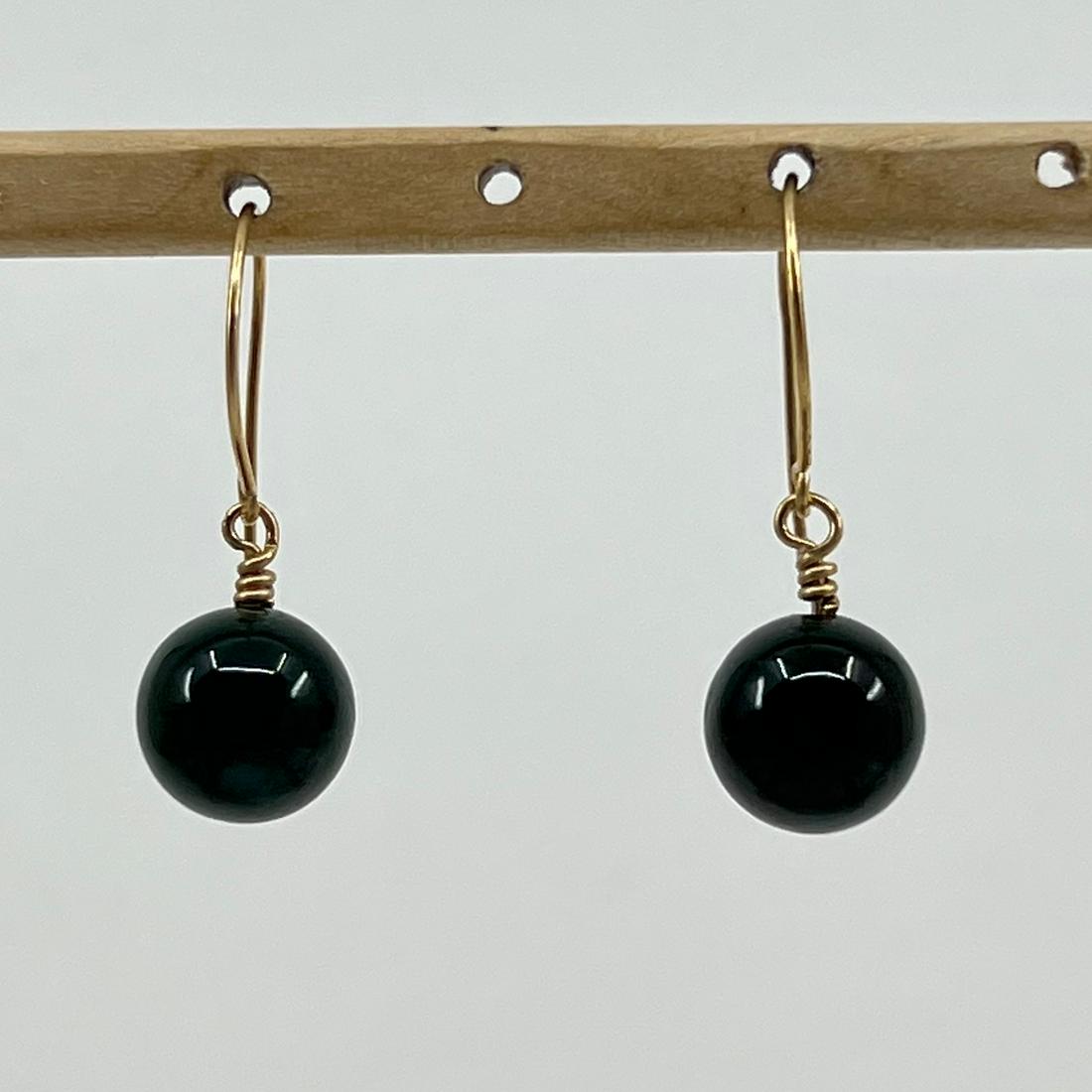 Hand Made 14k gold filled bloodstone bead earrings (1 of 2)