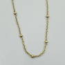 Gold vermeil  sterling silver chain necklace