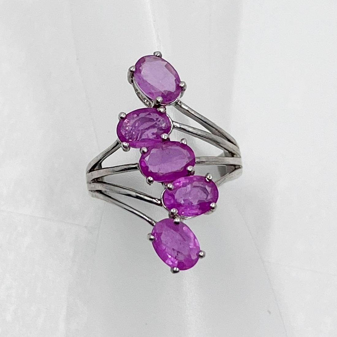 Sterling Silver Natural Ruby Ring (1 of 3)