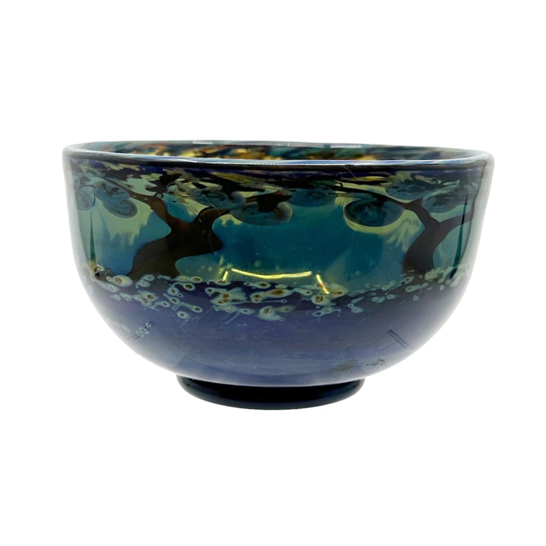 1978 JOHN NYGREN (AMERICAN, 1940-) signed art glass bowl (1 of 9)