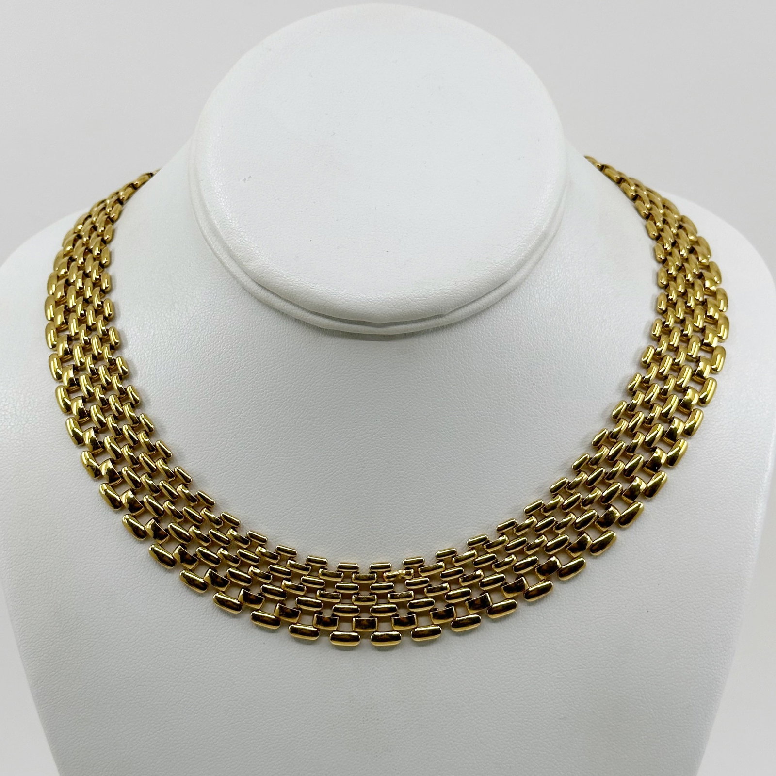 Vintage Napier Gold tone panther link necklace (1 of 4)