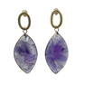 18k gold filled amethyst earrings