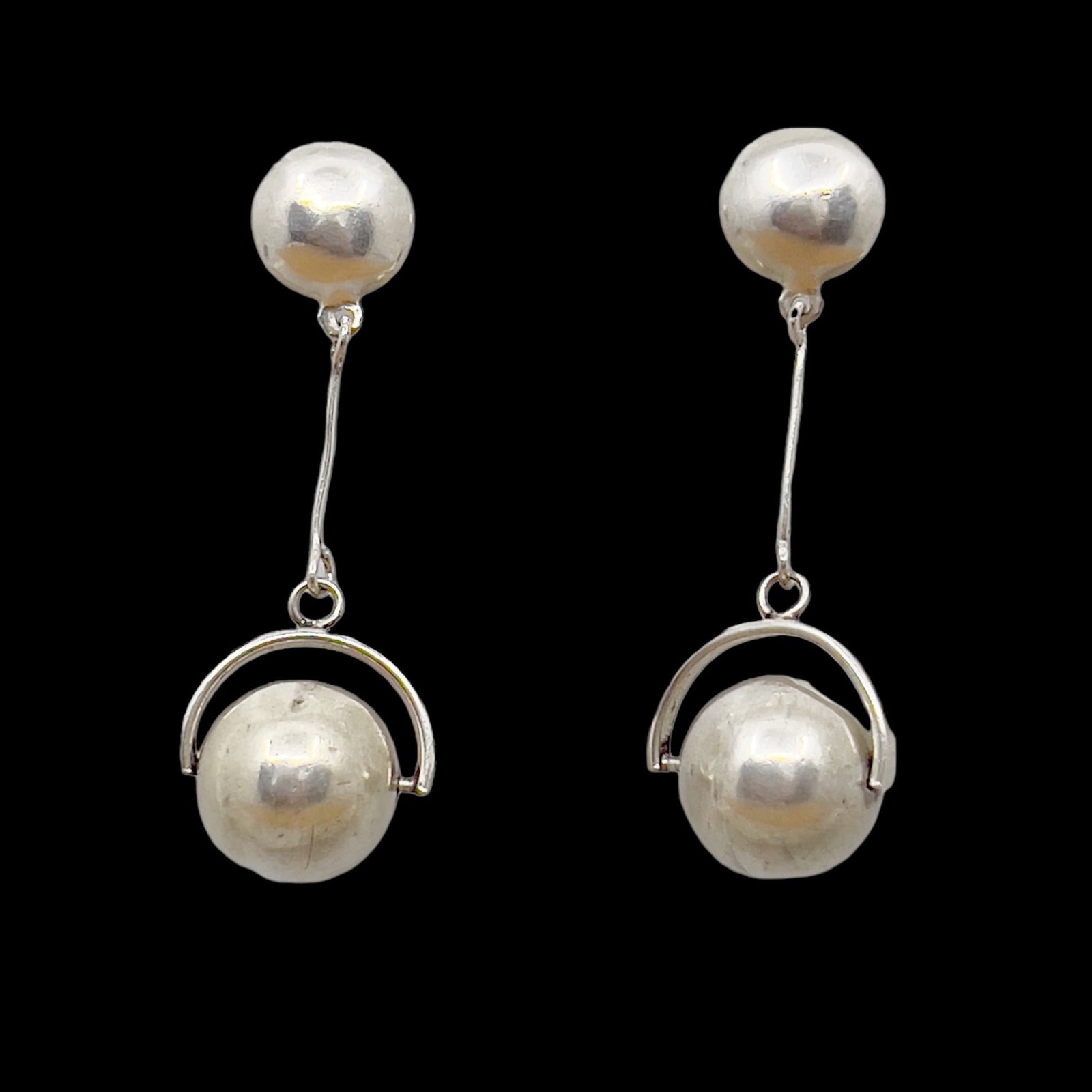 Mexican sterling silver earrings (1 of 4)