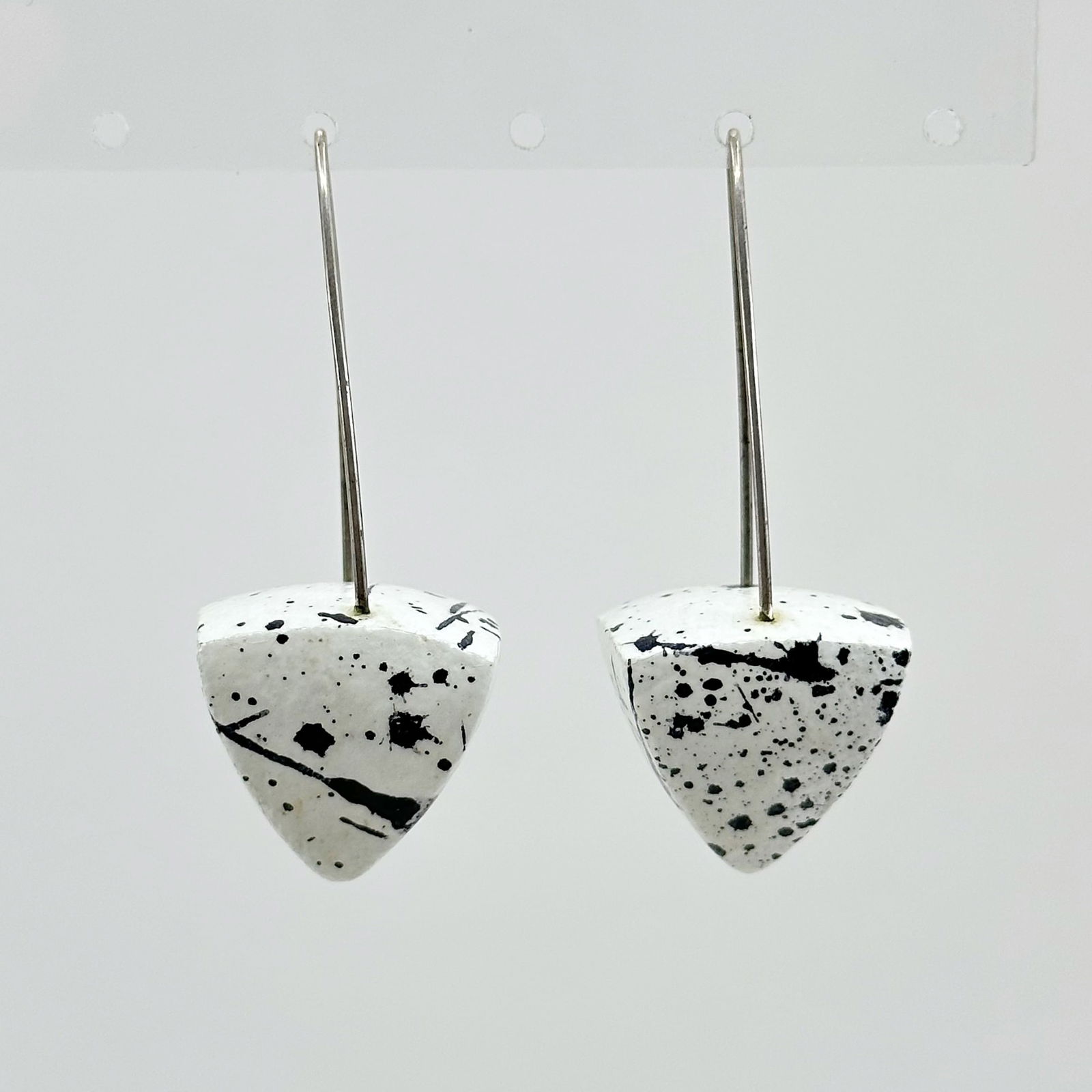 Keith Lewis Pyramid Dangles sterling silver earrings (1 of 4)