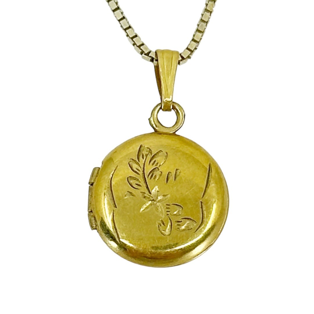Vintage Gold Filled locket pendant SKU-359 (1 of 4)