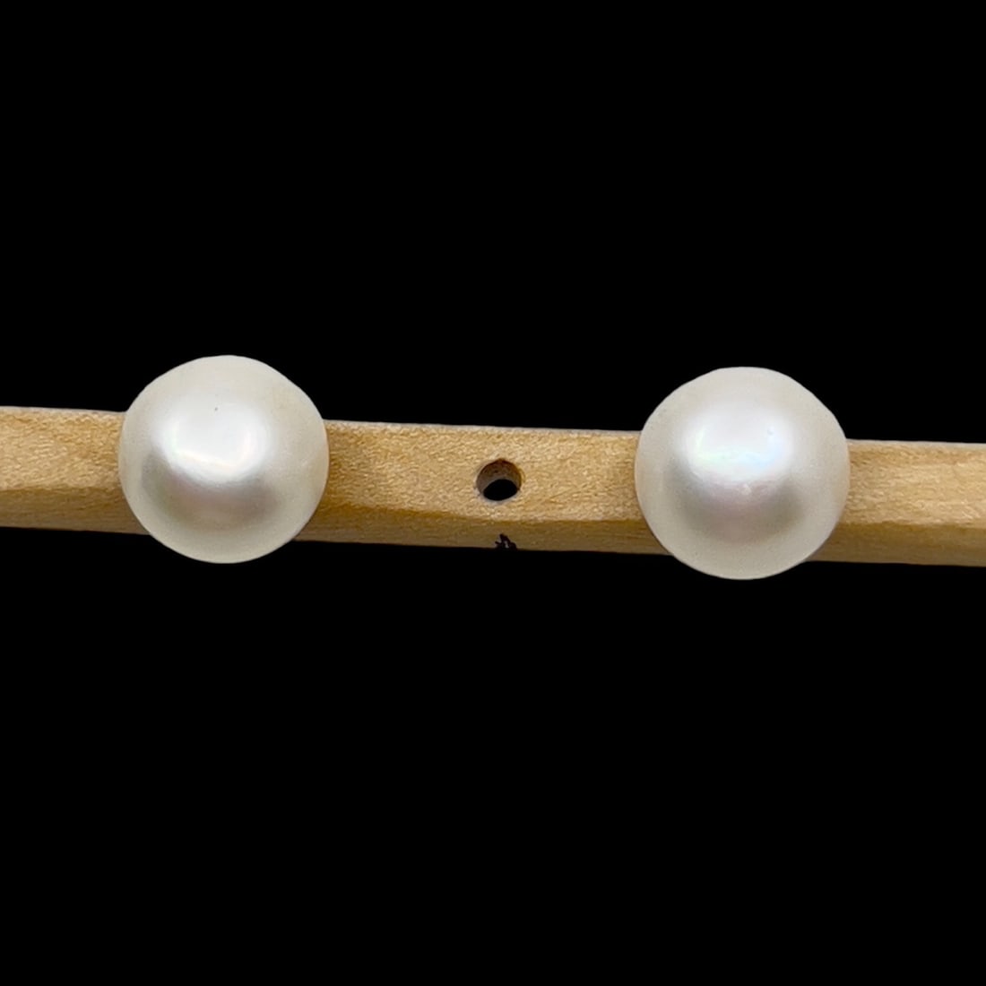 Sterling silver 10mm pearl stud earrings SKU-506 (1 of 5)