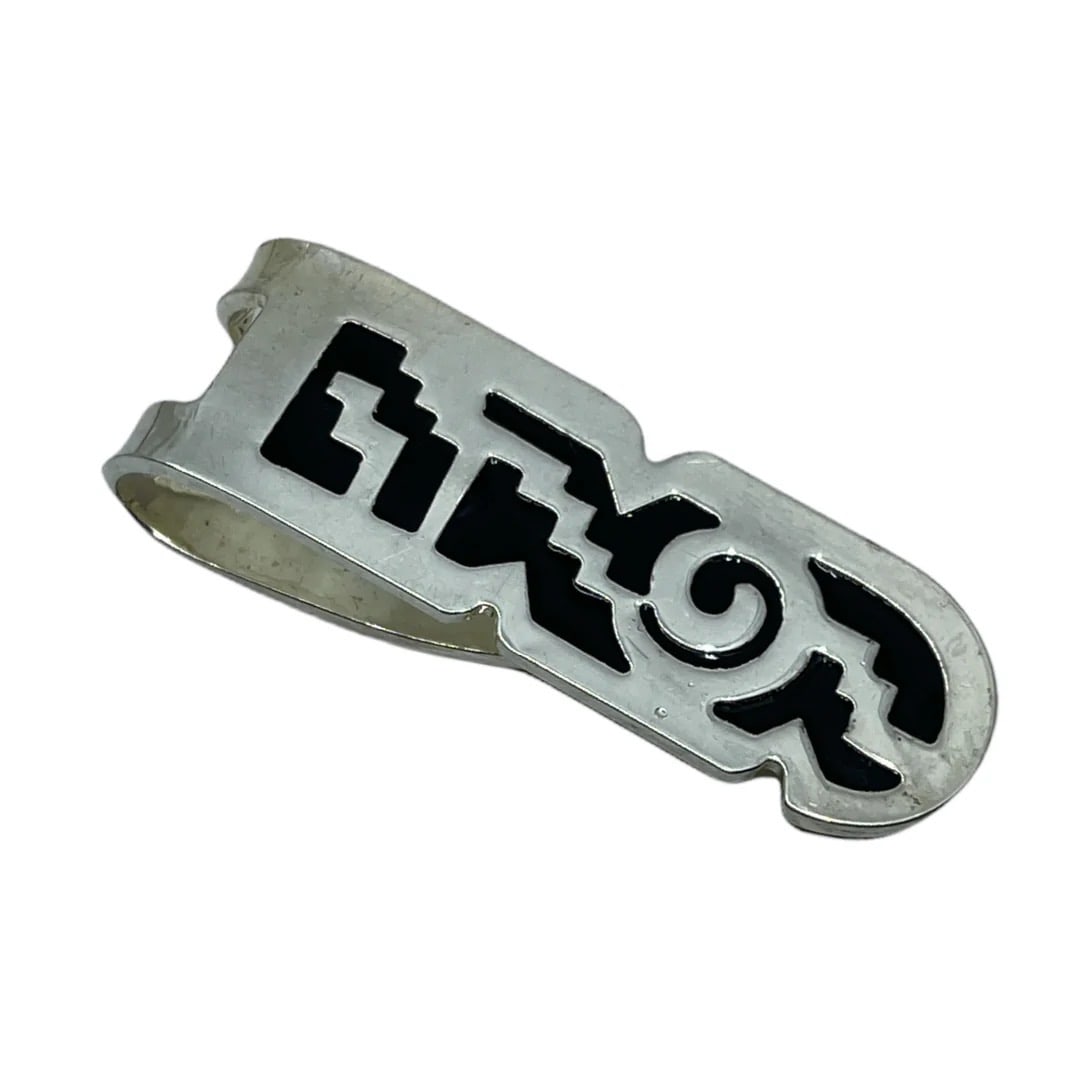 ETRO enamel black silver money clip SKU-1712: Measurements: 2" long by 3/4" wide signed: Etro condition: like new SKU-1712