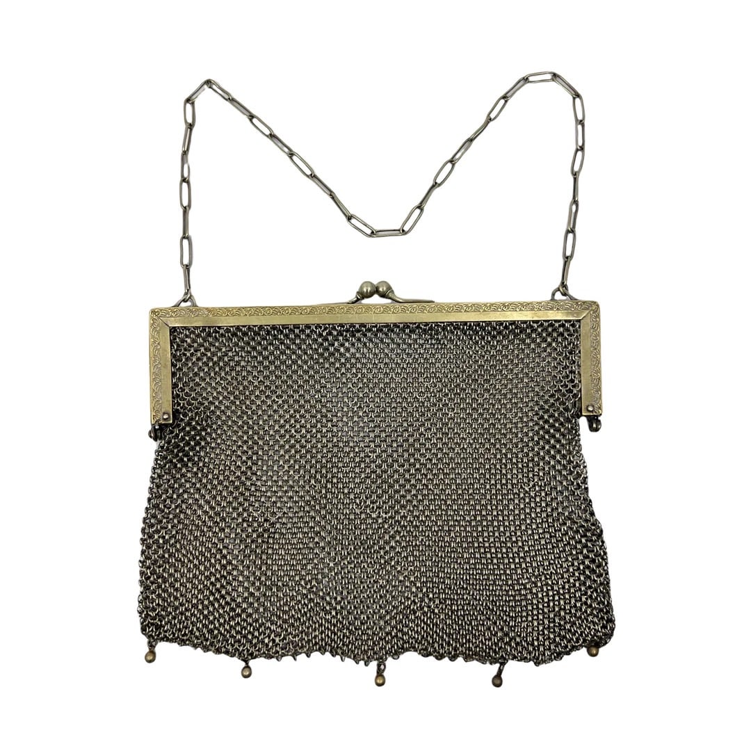 Vintage German Silver Mesh Purse SKU-1791 (1 of 3)