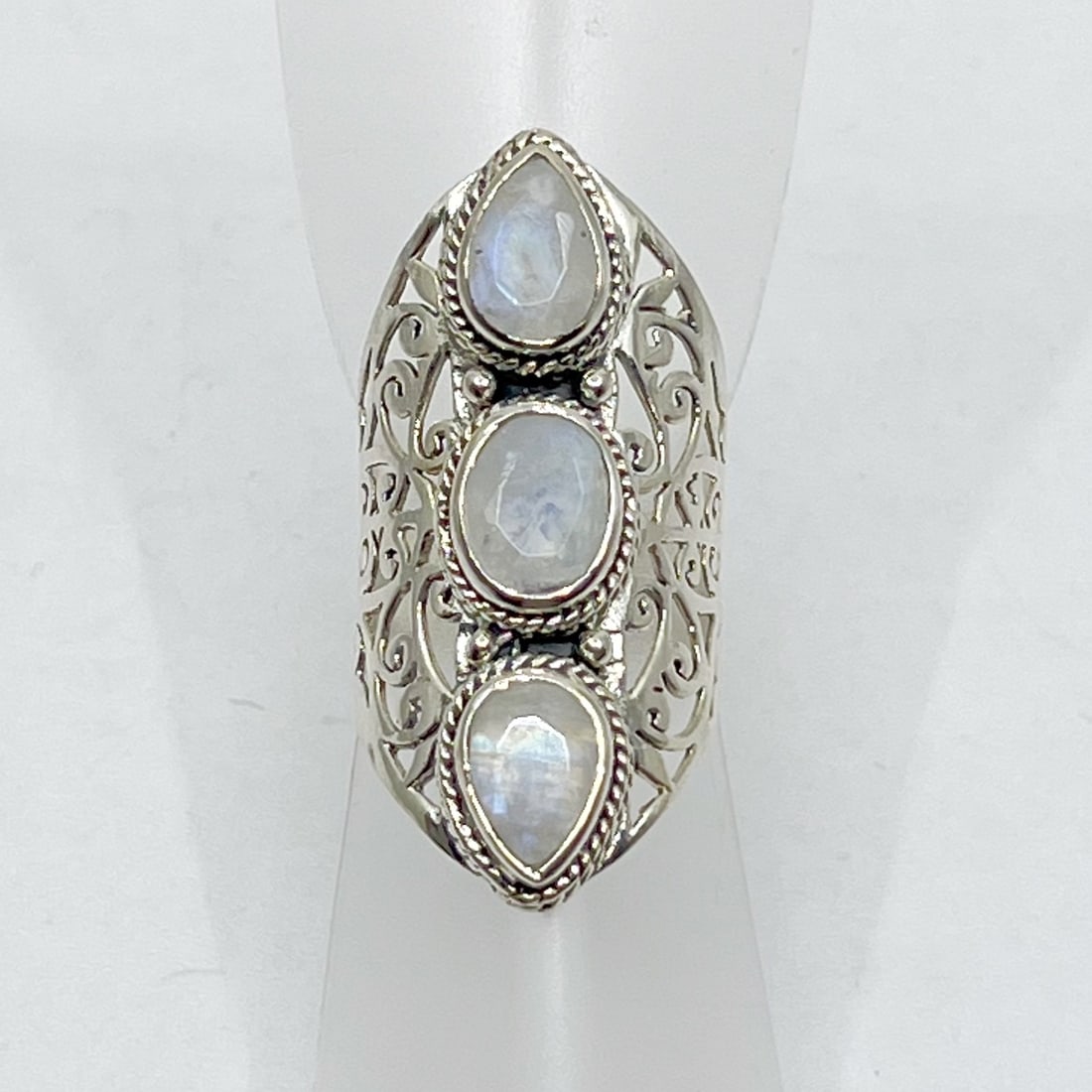 Sterling silver Moonstone ring SKU-598 (1 of 2)