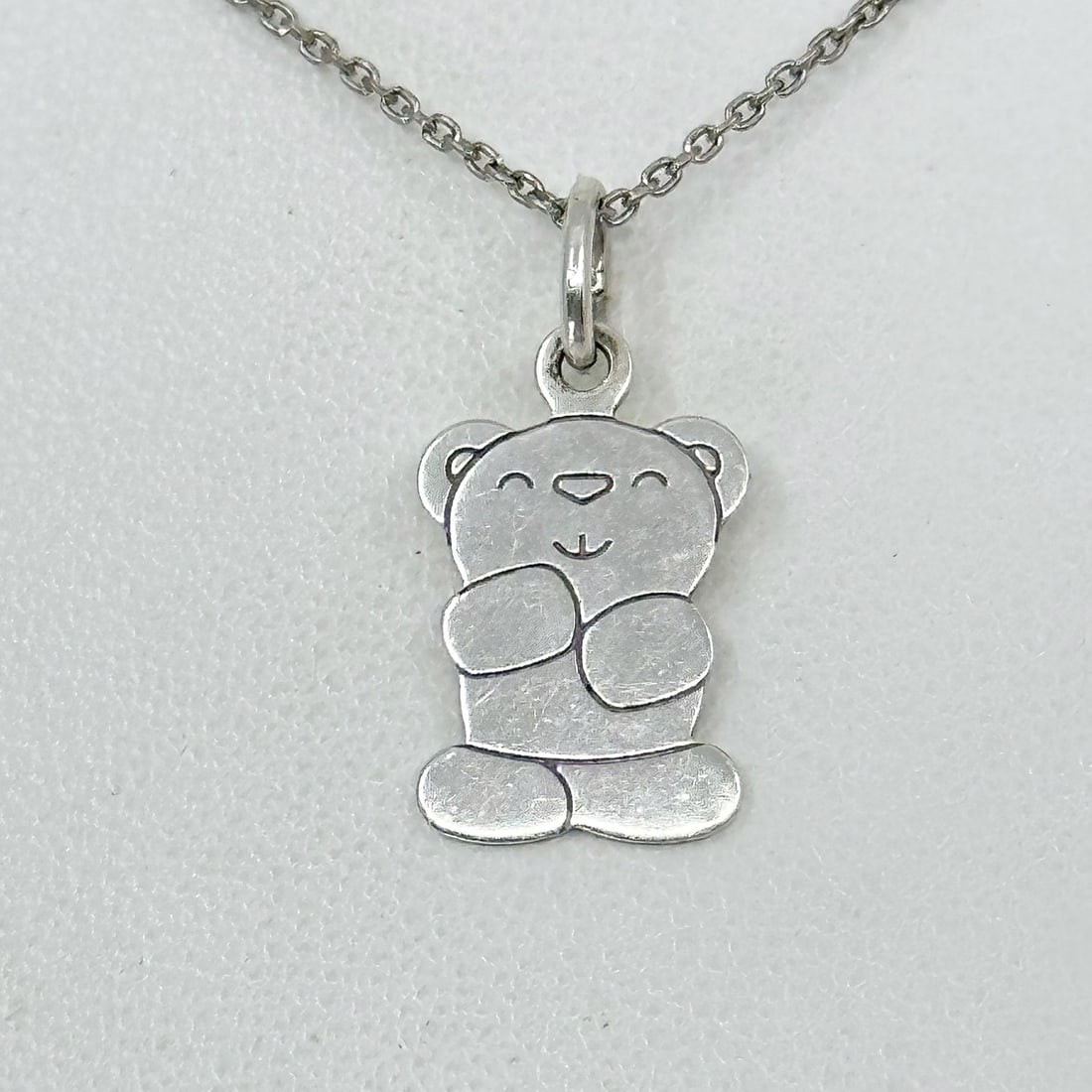 Sterling silver Teddy Bear pendant  SKU-642 (1 of 2)