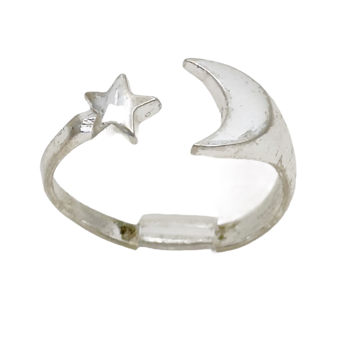 sterling silver moon & star ring SKU-554 (1 of 3)