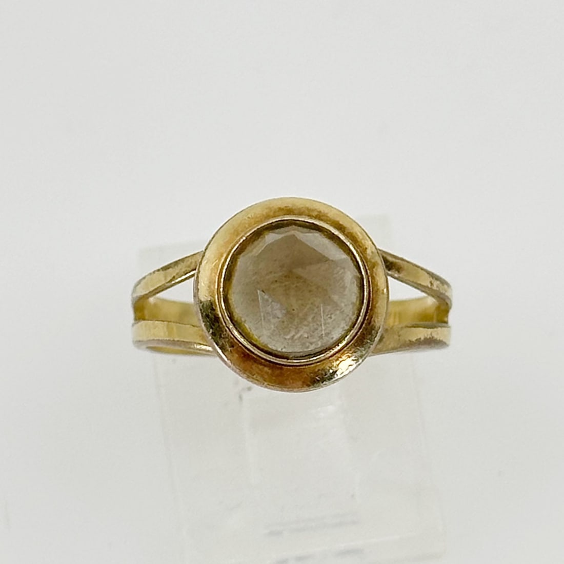 Vintage Gold Filled Smoky quartz ring SKU-1010 (1 of 5)