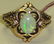 558: Antique 14kt Gold & Opal Estate Ring size 6