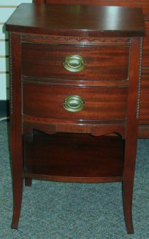 893 Vint Duncan Phyfe Mahogany 2 Drawer Night Stand Jan 01