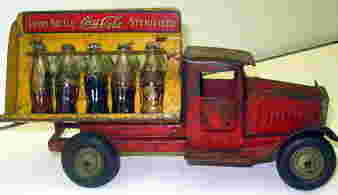 1045 1931 Metalcraft Coca Cola Coke Toy Truck W Bottle Jan 01 2008 Premier Auction Center In Id
