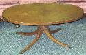 Vintage Duncan Phyfe Coffee Table W/ Glass Top: LOCAL PICK UP ONLY! Very well-cared-for Duncan Phyfe coffee table, perfect condition with or without the decorated glass. 38" x 19.5" x 16" tall.