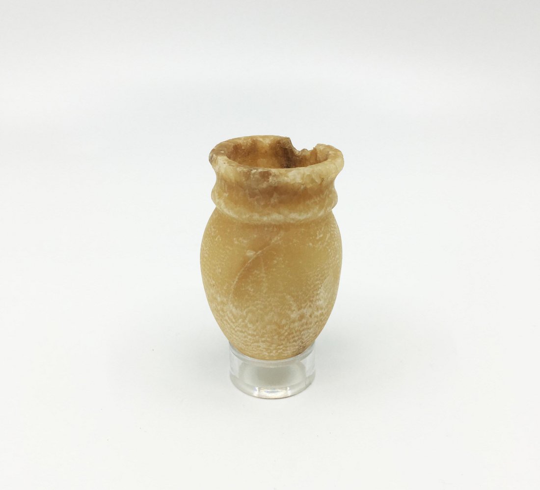 An Egyptian Conical Alabaster Vessel, Old Kingdom (1 of 4)