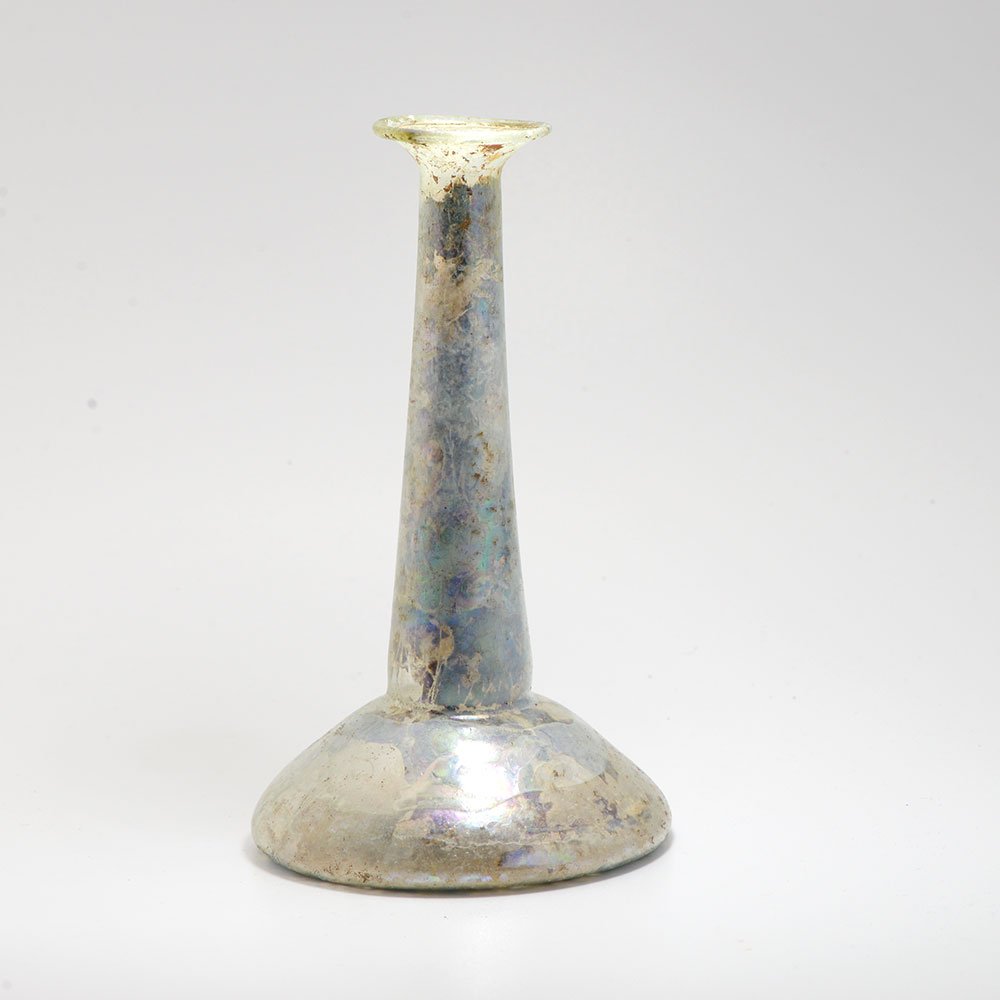 A Roman Glass Candlestick Ungentarium (1 of 4)