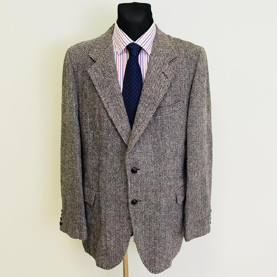 Vintage Men's Harris Tweed Hand Woven Jacket Blazer (1 of 10)