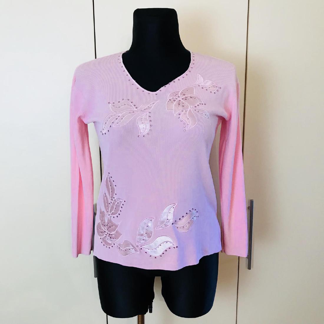 Vintage Women's Sara Boni Italian Silk Blend Sweater: Size US 16 EUR 42 Vintage Silk / Viscose Armpit to Armpit: 20 in.