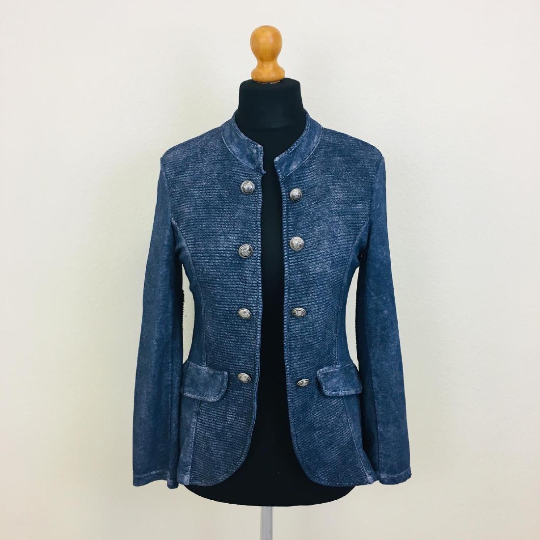Vintage Women's Italian Designer Blazer Cardigan: Size EUR 38 US 8 Armpit to Armpit: 17.5 in. Sleeve from shoulder seam: 22 in. Shoulder to shoulder: 16.5 in. Total length: 23.5 in.