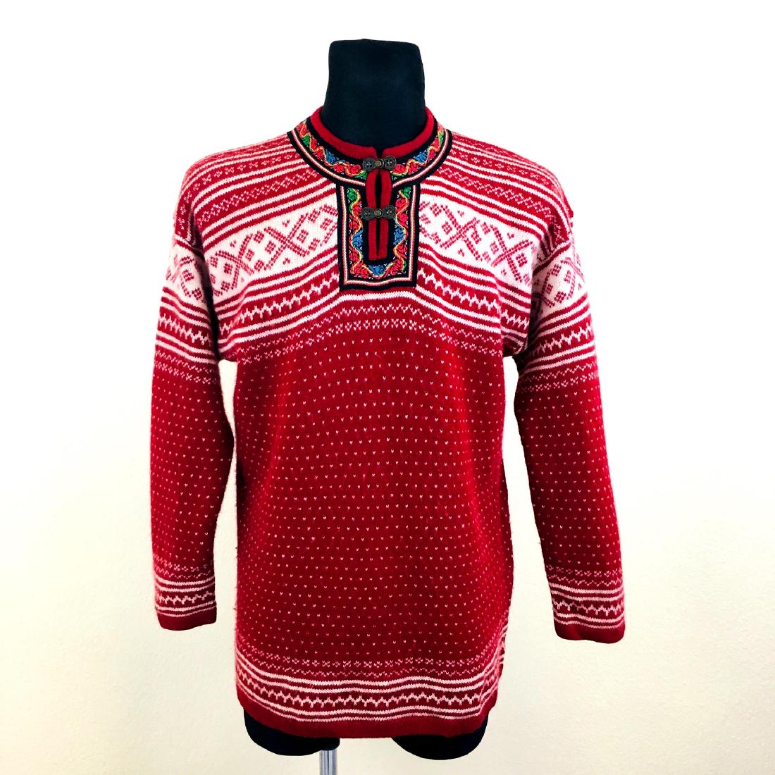 Vintage Men's Ragazzi Scandinavian Wool Sweater: Size L 100% Wool Armpit to Armpit: 22 in. Total length: 29 in.
