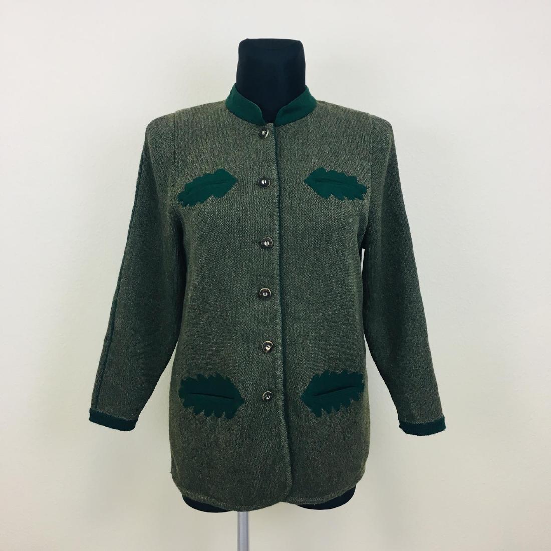 Vintage Women's Astrija Tyrolean Blazer Jacket: Size EUR 42 US 12 Armpit to Armpit: 21.5 in. Sleeve from shoulder seam: 23.5 in. Total length: 28 in.