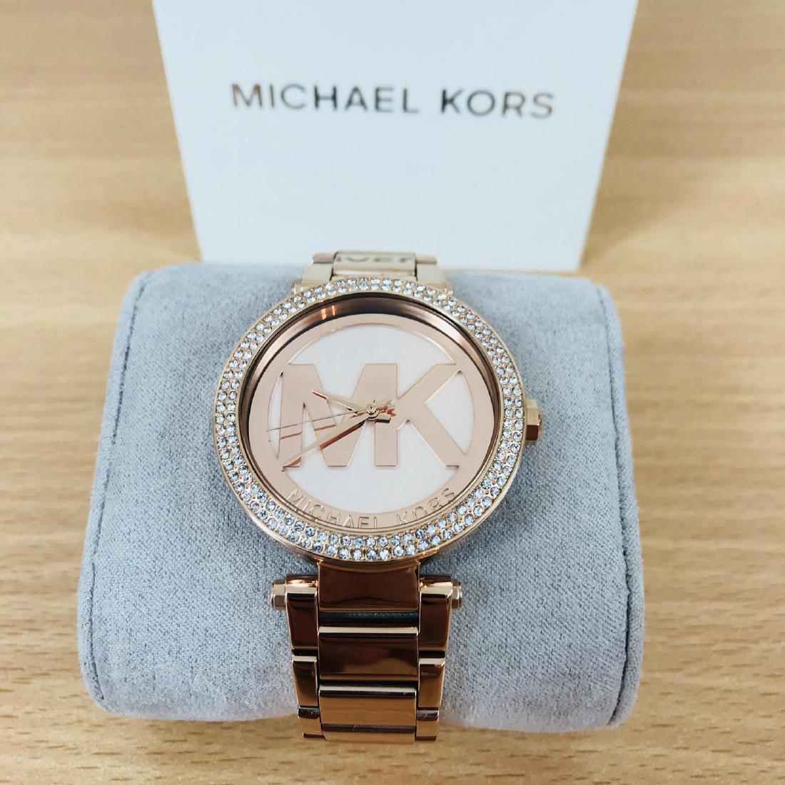 Michael Kors Ladies Rose Gold Plated Watch (1 of 10)
