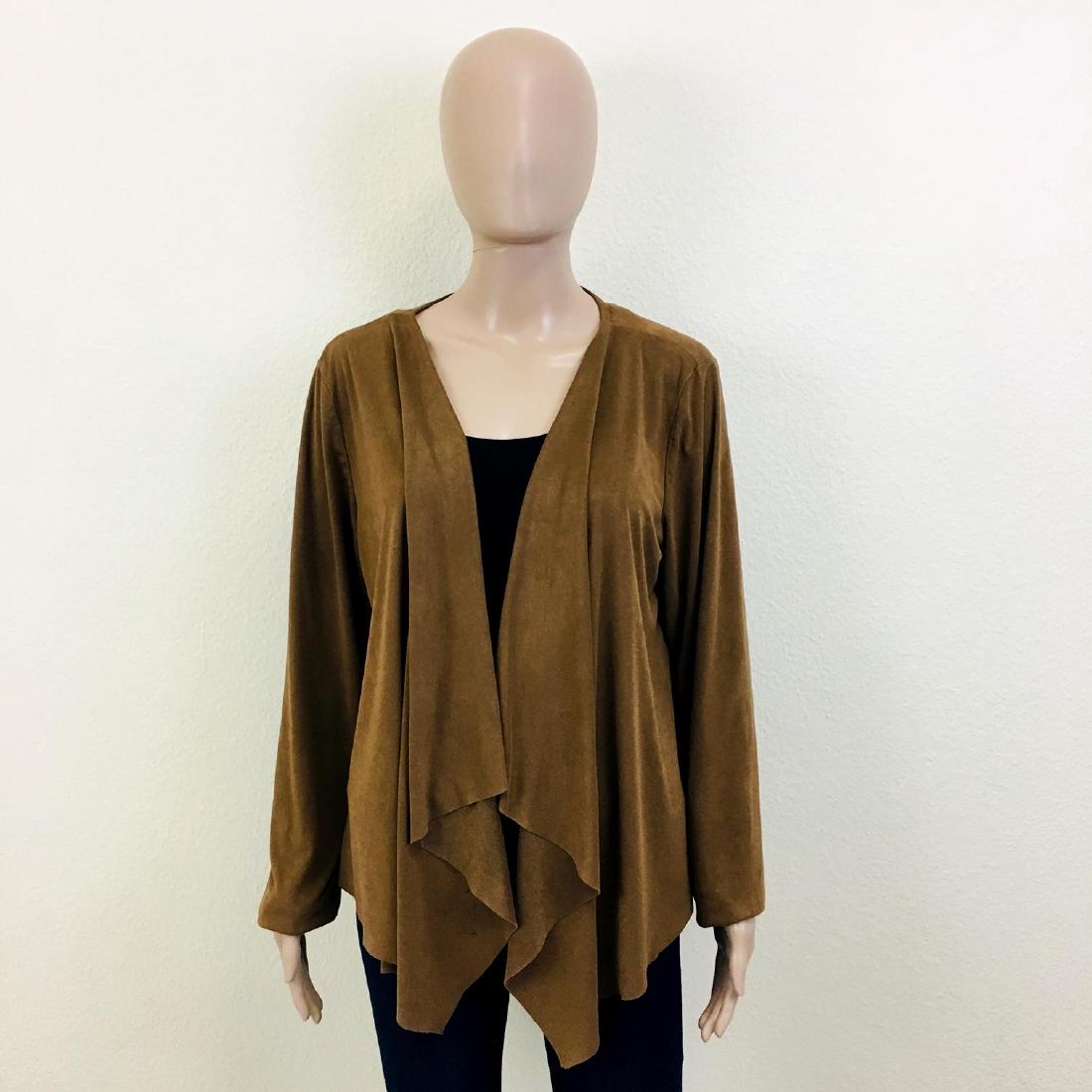 Women's Unknown Designer Cardigan Jacket: Size EUR 40 US 10 Sleeve from shoulder seam: 24 in. Total length: 22 in.