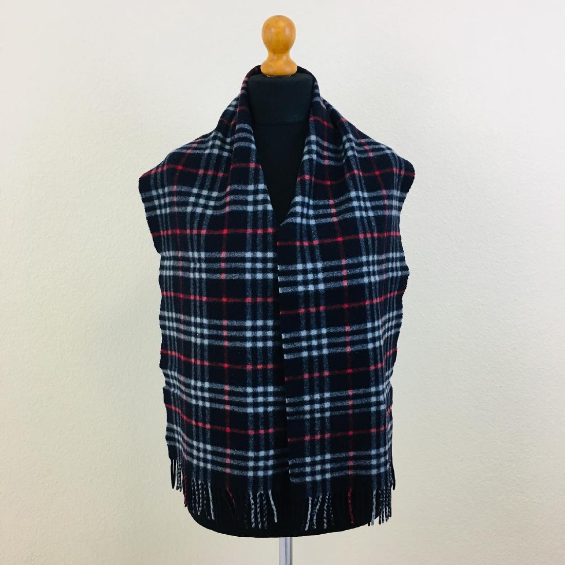 Vintage Burberry 100% Lambswool Scarf: Measurements (inches): Width: 12 Length: 62