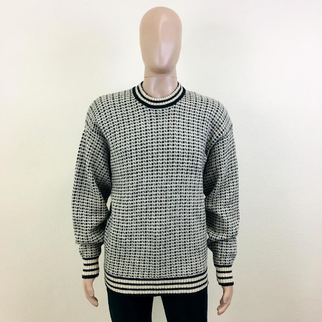 Men's Ragazzi Scandinavian Design Wool Sweater: Size L 100% Wool Armpit to Armpit: 20.5 in. Sleeve from shoulder seam: 24 in. Total length: 27 in.
