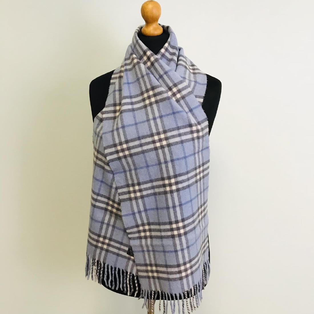 Vintage Burberry 100% Lambswool Scarf: Measurements (inches): Width: 11 Length: 67