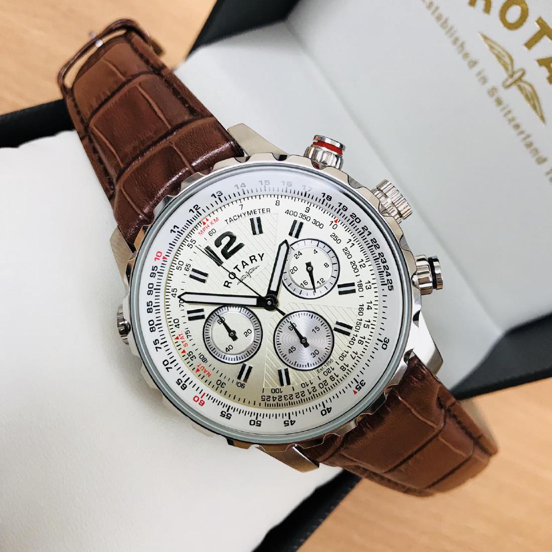 Men's Rotary Multifunctional Chronograph Watch (1 of 17)