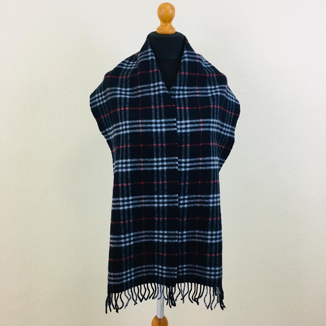 Vintage Burberry 100% Lambswool Scarf: Measurements (inches): Width: 11.5 Length: 71