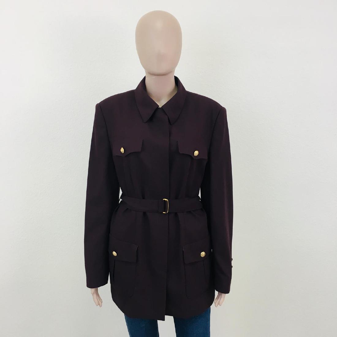 Women's Mura Design Wool Blazer Jacket: Size EUR 42 US 12 100% Wool Armpit to Armpit: 20.5 in. Sleeve from shoulder seam: 23.5 in. Shoulder to shoulder: 17 in. Total length: 28.5 in.