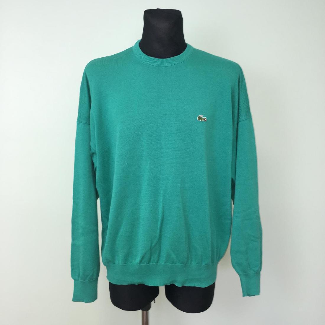 Vintage Men's LACOSTE French Sweater Size XL: XL 100% Cotton Armpit to Armpit: 26.5 in. Sleeve from shoulder seam: 21.5 in. Toltal length: 25.5 in.