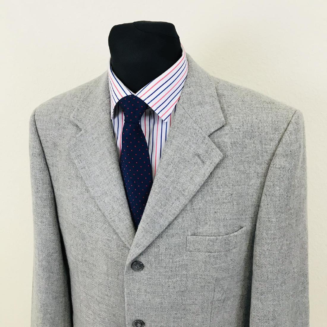 Vintage Men's Jim Spencer Blazer Jacket: Size EUR 54 US 44 Armpit to Armpit: 23 in. Sleeve from shoulder seam: 26 in. Shoulder to shoulder: 19.5 in. Toltal length: 32 in.