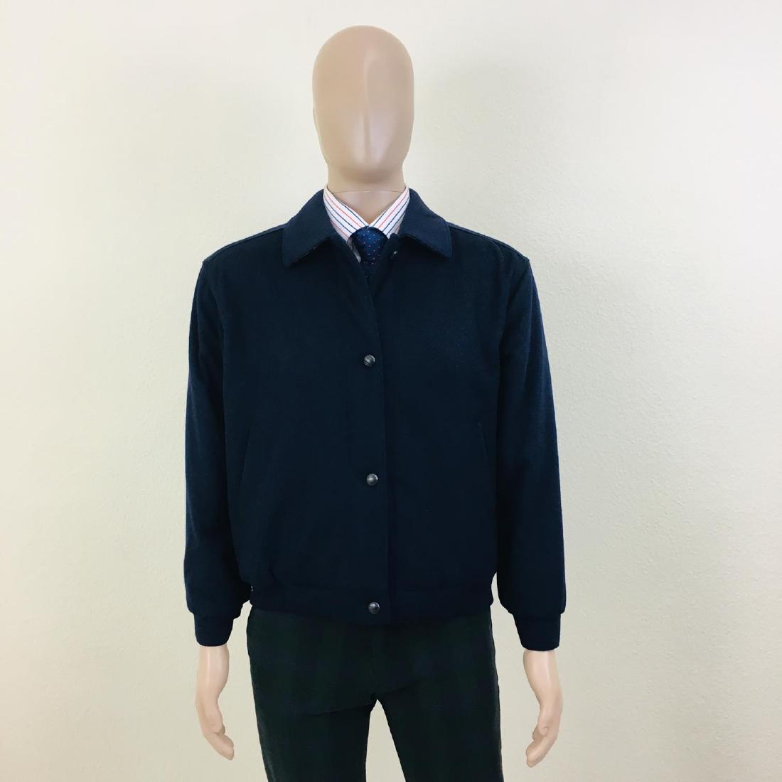 Men's Salko Austrian Bomber Wool Jacket: Size EUR 48 US 38 100% Wool Armpit to Armpit: 23 in. Sleeve from shoulder seam: 22.5 in. Shoulder to shoulder: 20 in. Total Length: 24.5 in.