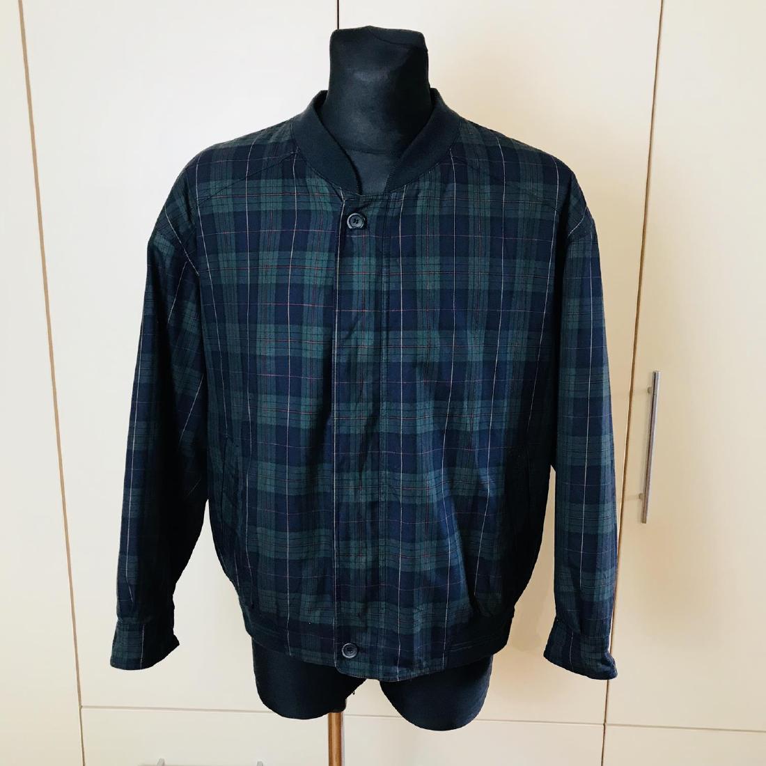 Men's Pierre Cardin Bomber Harrington Jacket: US 46 / EU 56 Cotton Armpit to Armpit: 27.5 in. Toltal length: 28 in.