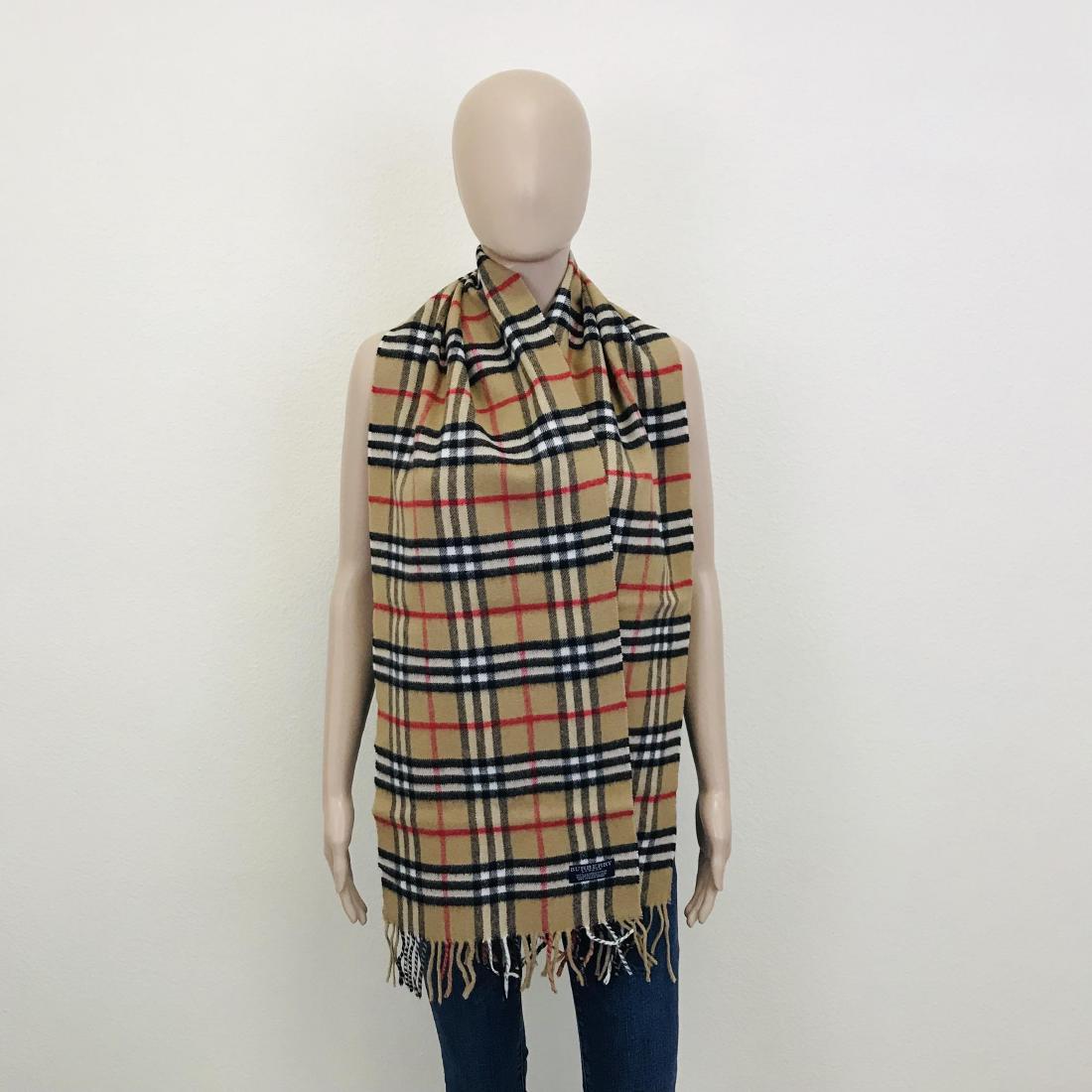 Burberry 100% Lambswool Camel Brown Scarf: Measurements (inches): Width: 12.5 in. / 32 cm Length: 72 in. / 182 cm 100% Lambswool