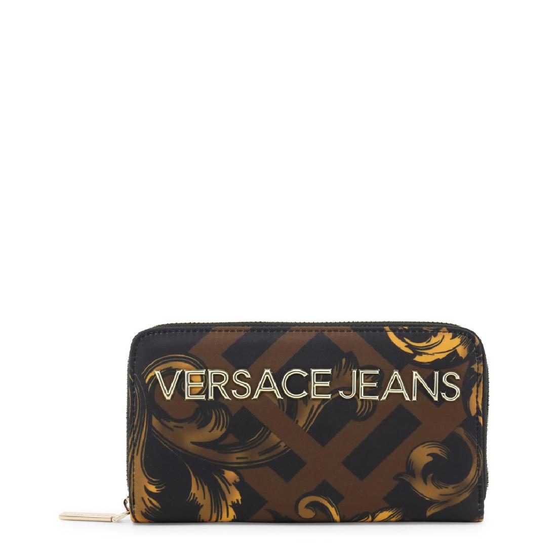 Versace Jeans Designer Wallet: Gender:Woman Material:synthetic material Fastening:zip Inside:credit card holderdocuments compartmentcoin purse Width cm:19.5 Height cm:11 Depth cm:2.5 Original case:yes