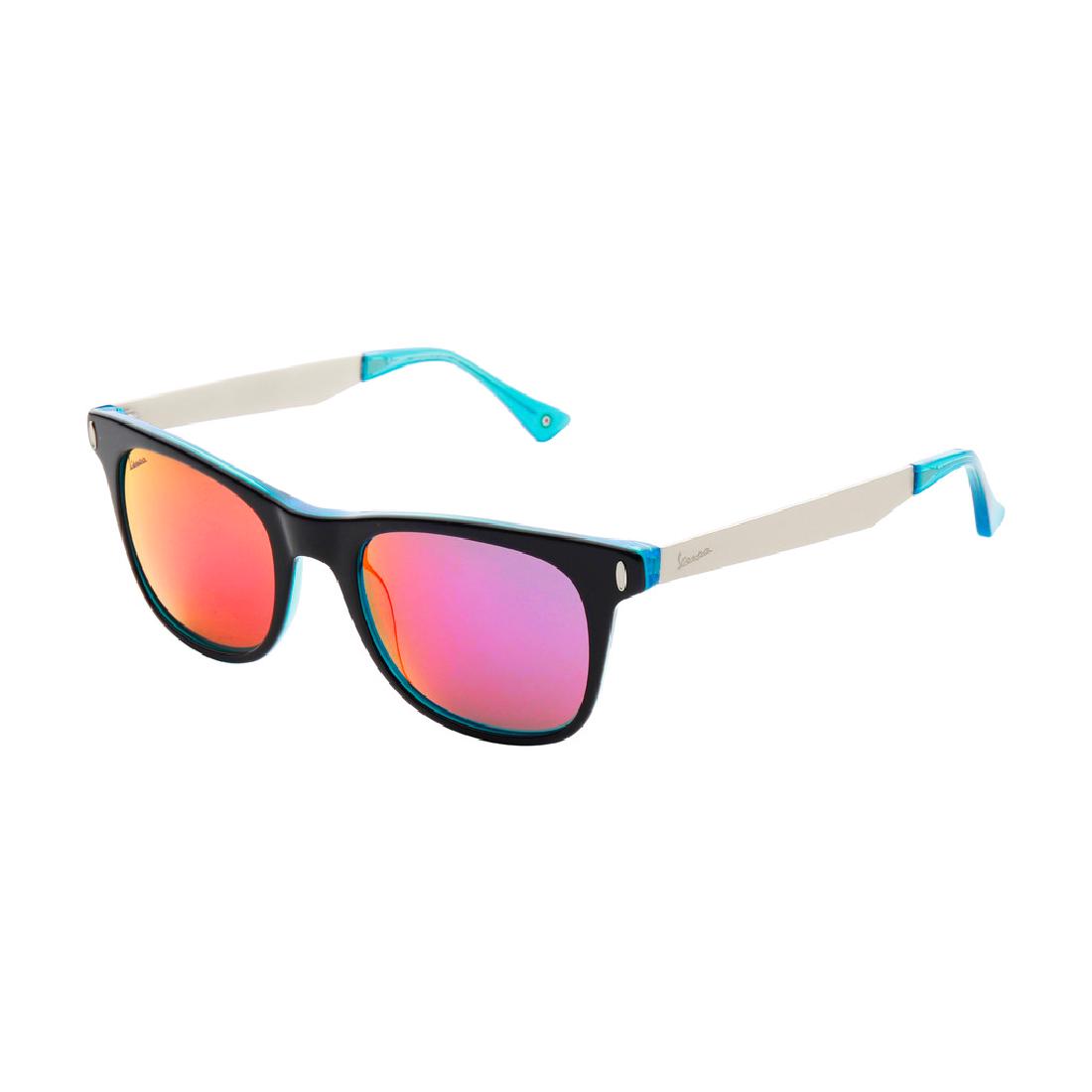 Vespa Sunglasses Unisex: Sunglasses - Frame: acetate - Temples : 140 mm - Lenses diameter : 51 mm - Bridge : 20 mm - UV protection 3 - Temples with logo, case and cloth personalized
