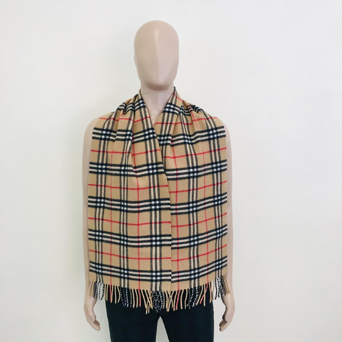 Vintage Burberry 100% Lambswool Scarf: Color: Camel Brown Measurements (inches): Width: 12.5 Length: 65