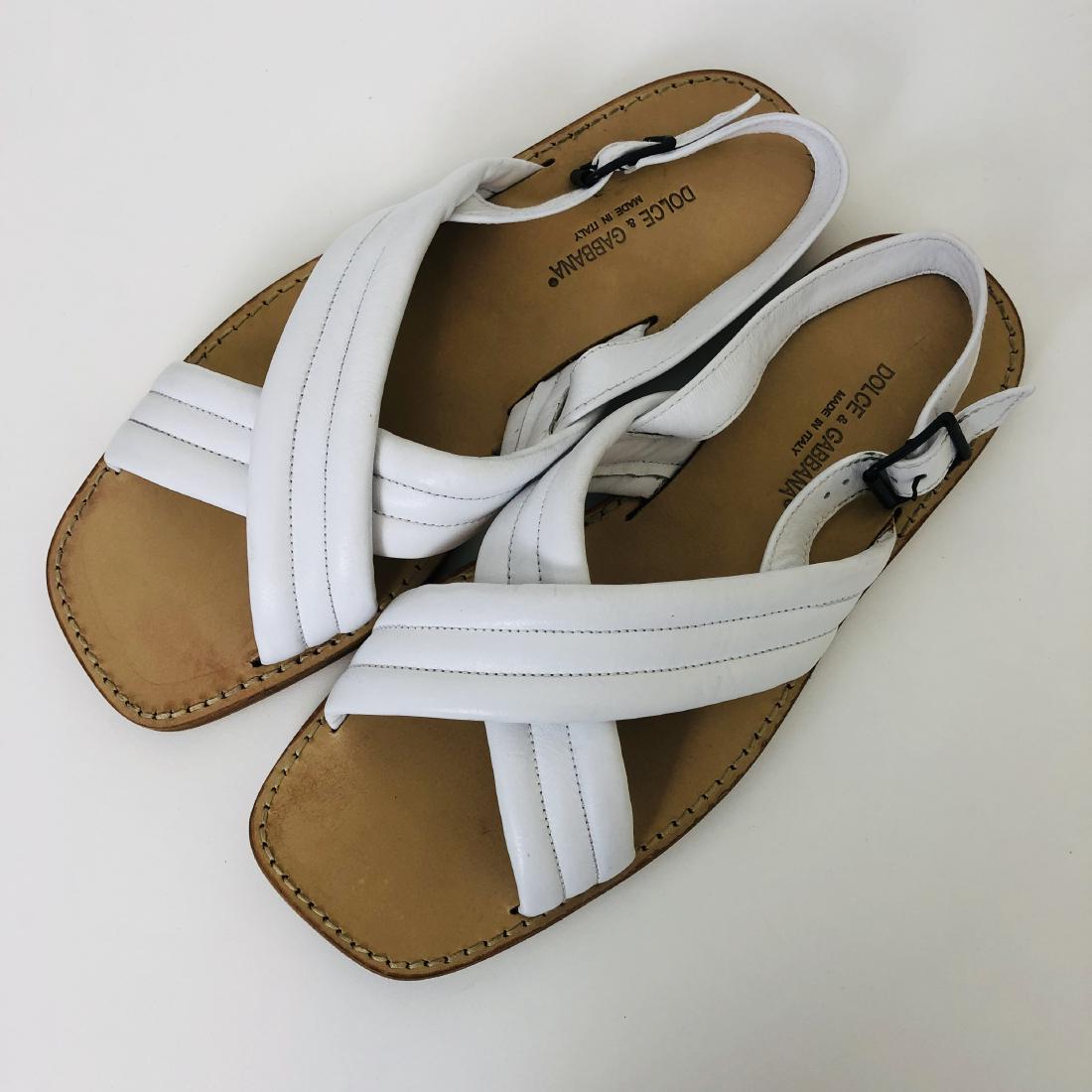 Men's Dolce & Gabbana Leather Sandals US 11: Size EUR 44 UK 10 US 11 100% Authentic 100% Leather Retail price: USD 595,00