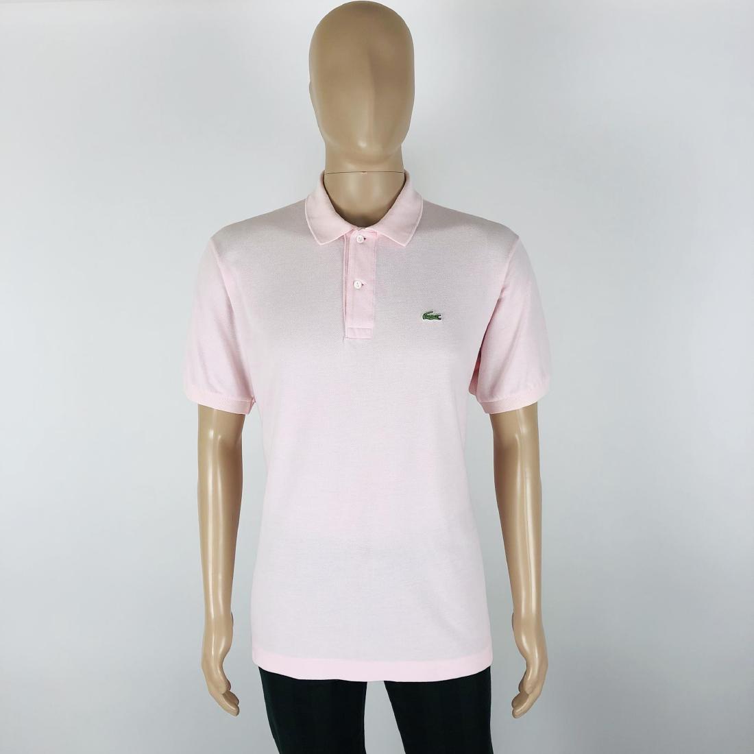 Men's Lacoste Polo Shirt: Size 5 (Large) Armpit to Armpit: 23.5 in. Shoulder to shoulder: 20 in. Total length: 30 in.